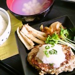 ヘルシー豆腐ハンバーグと小柱の吸い物！ – つくばスゴイ1人暮ら しメシ特集！