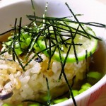 松茸ご飯の焼きおにぎり茶漬け！ – つくばスゴイ1人暮ら しメシ特集！