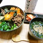 石焼き風ビビンバ+わかめスープ！韓国料理 – つくばスゴイ1人暮ら しメシ特集！