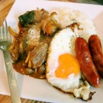 かぼちゃと牛肩肉のカレー！目玉焼き乗せ – つくばスゴイ1人暮ら しメシ特集！