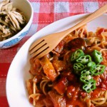 ナスとベーコンのパスタ　！あっさりトマトソースで！ – つくばスゴイ1人暮ら しメシ特集！